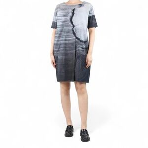 Marni Dress SS 2008 Shift Dress Grey vintage monochrome abstract